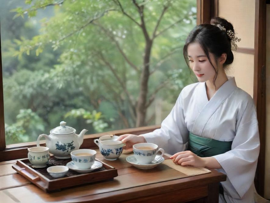 广州高端茶室美女品茶