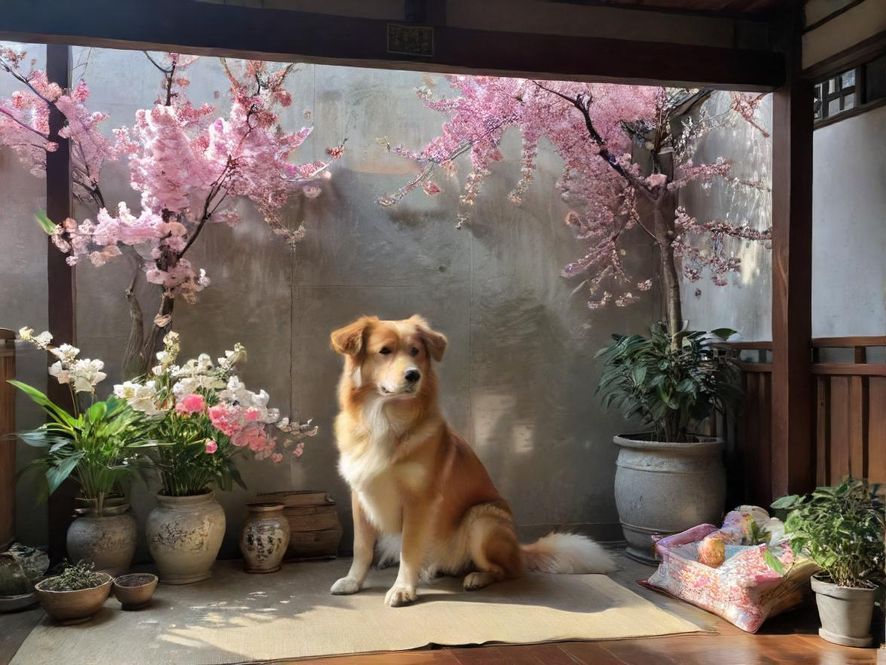 一群铲屎官在屋顶撸狗聊天